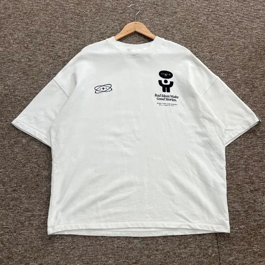 [BUNJANG] ZARA Oversized Graphic T-Shirt / 자라 ZARA 오버핏 그래픽 반팔티 M