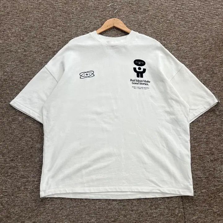 [BUNJANG] ZARA Oversized Graphic T-Shirt / 자라 ZARA 오버핏 그래픽 반팔티 M