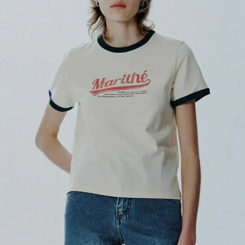 [BUNJANG] Marithe Francois Girbaud Ringer T-Shirt Size S / 마리떼프랑소와저버 링거티 S사이즈