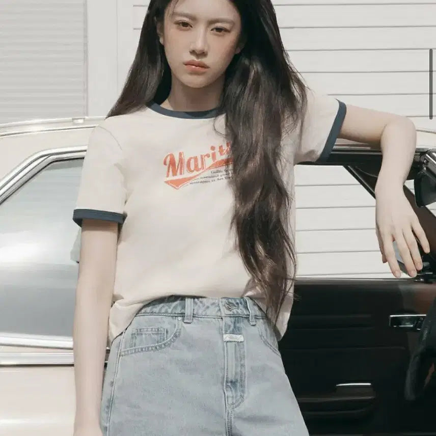 [BUNJANG] Marithe Francois Girbaud Ringer T-Shirt Size S / 마리떼프랑소와저버 링거티 S사이즈