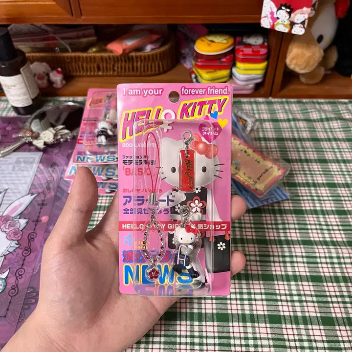 [BUNJANG] Vintage Kitty Dress-Up Uniform Kitty Strap / 고전키티 키티스트랩 롱다리키티 드레스업키티 교복키티