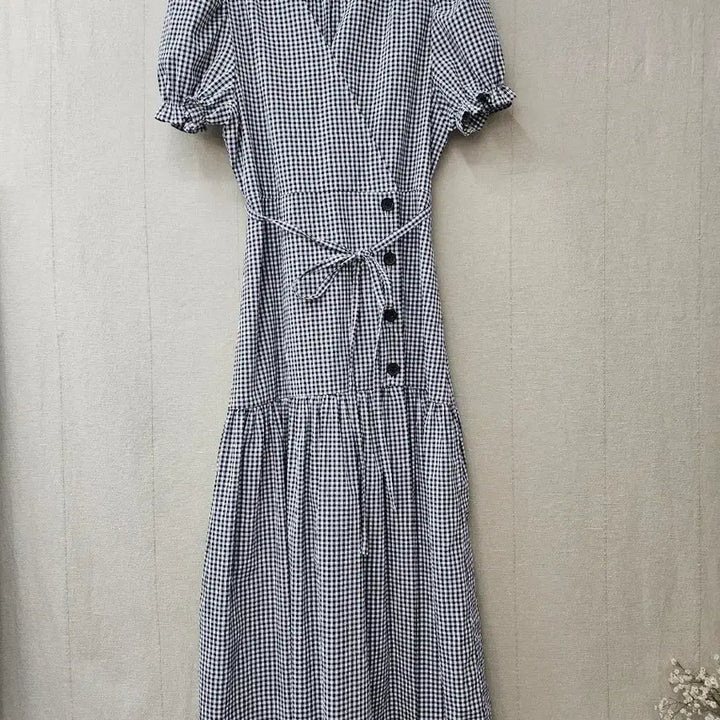 [BUNJANG] G-Cut Check Long Dress / 지컷 g cut 체크 롱원피스 55
