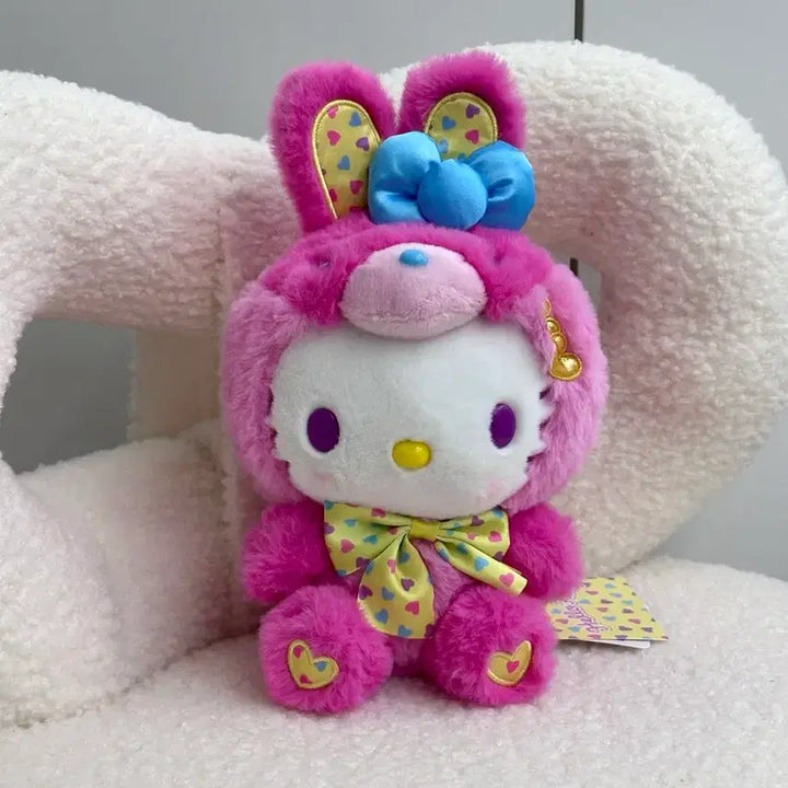 [BUNJANG] Sanrio Hello Kitty Spring Rabbit Plush Doll / 헬로키티 스프링 래빗토끼 누이 인형