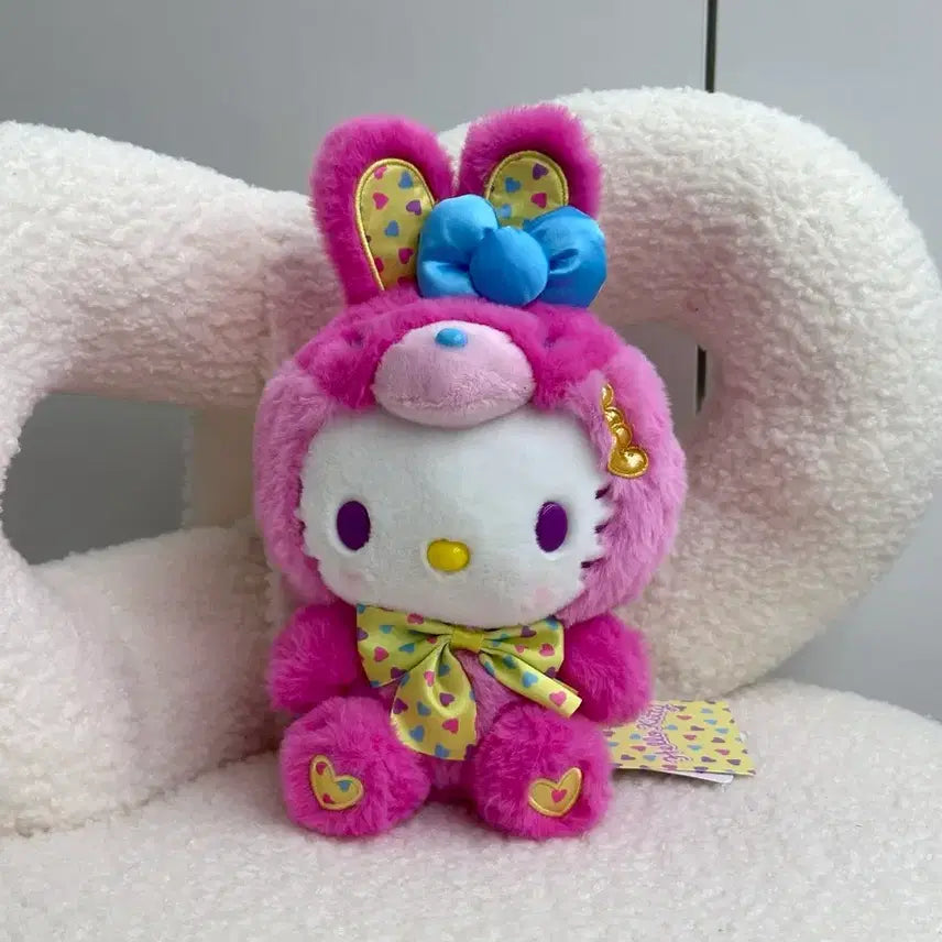[BUNJANG] Sanrio Hello Kitty Spring Rabbit Plush Doll / 헬로키티 스프링 래빗토끼 누이 인형