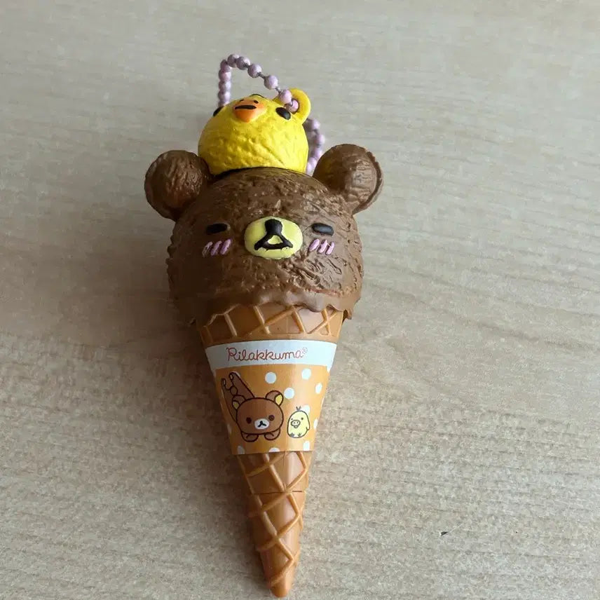 [BUNJANG] Rilakkuma Ice Cream Ballpoint Pen Keychain / 리락쿠마 아이스크림 볼펜키링