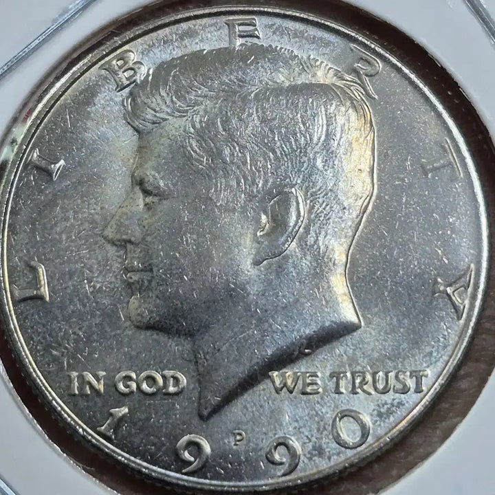 [BUNJANG] 1990 P Kennedy Half Dollar (Uncirculated) / 1990년P 케네디 하프달러. (완전미사용)