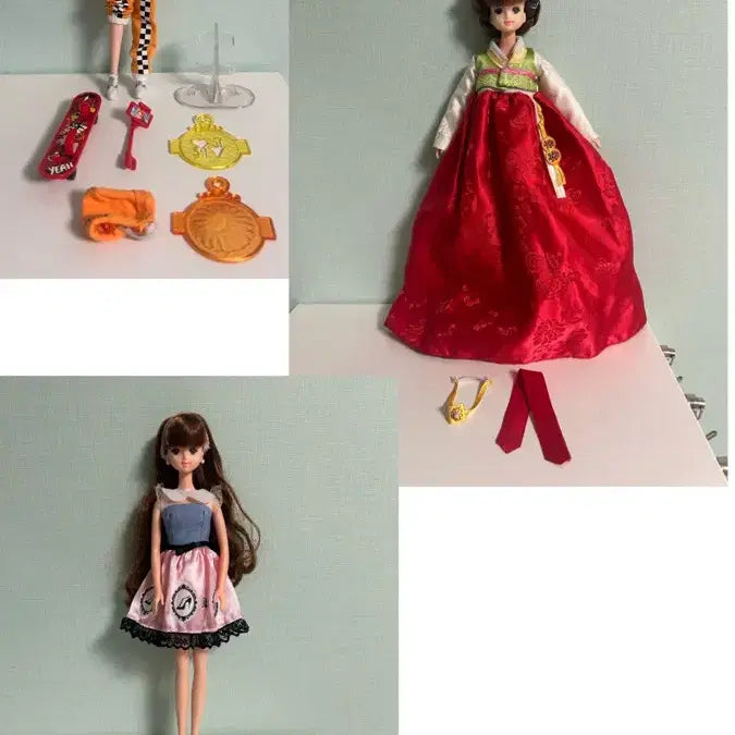 [BUNJANG] Mimi Doll 3 Types Bundle Set - Rare Discontinued Mimi Included / 일괄) 미미 인형 3종 단종 희귀 미미 포함 처분가