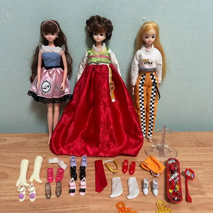 [BUNJANG] Mimi Doll 3 Types Bundle Set - Rare Discontinued Mimi Included / 일괄) 미미 인형 3종 단종 희귀 미미 포함 처분가