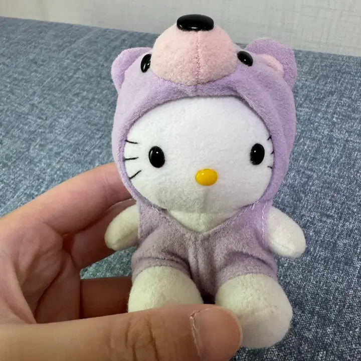 [BUNJANG] Hello Kitty Classic Lavender Bear Plush / 헬로키티 고전 라벤더 곰돌이 인형 판매중