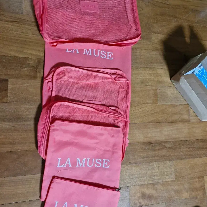 [BUNJANG] La Muse Mesh Pouch Pink / 파우치 핑크