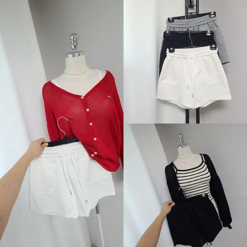 [BUNJANG] A-Line High-Waisted Shorts (Durable Fabric) / 새-허벅지반쪽팬츠(탄탄소재)