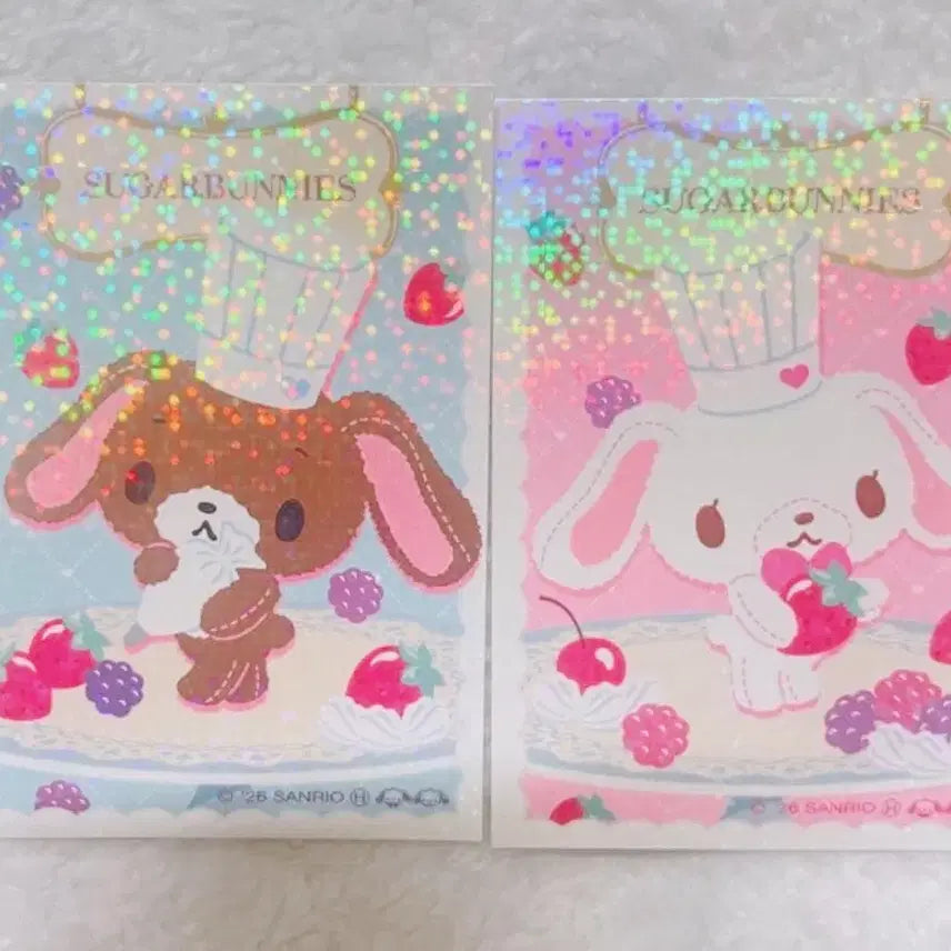 [BUNJANG] Sanrio Sugarbunnies Special Cards 4 Types Bundle Set / 슈가바니즈 특전카드 4종 일괄 판매 굿즈