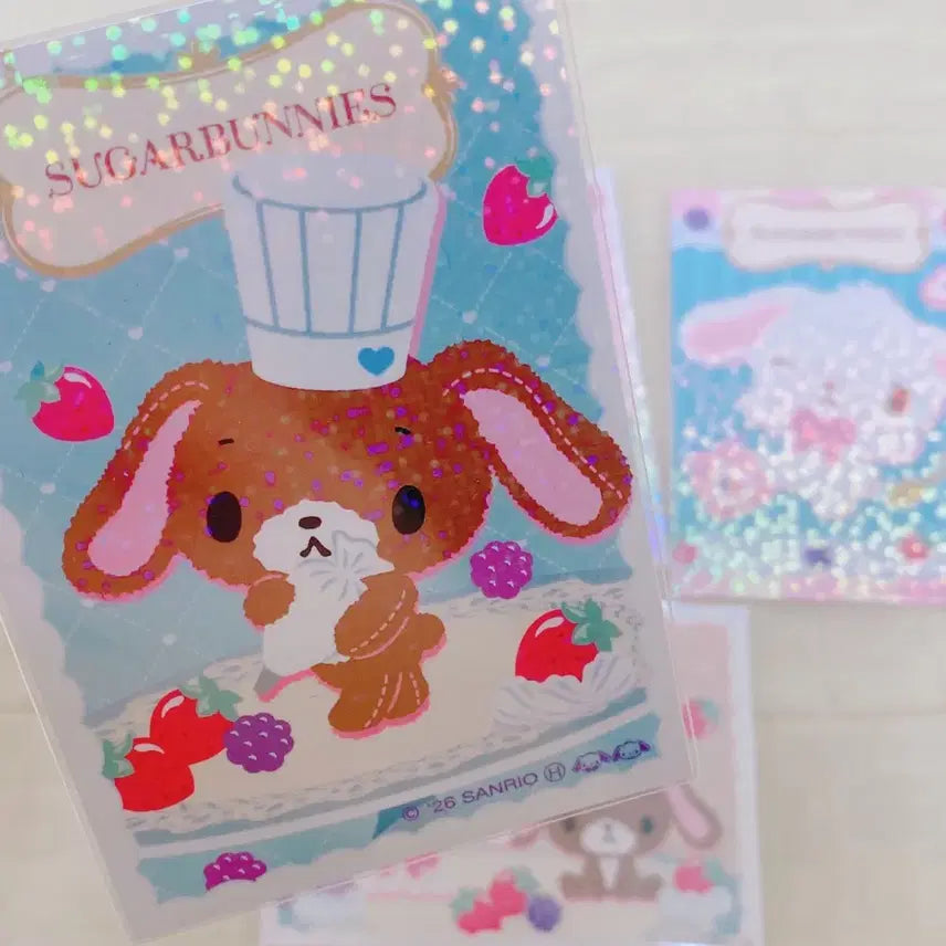[BUNJANG] Sanrio Sugarbunnies Special Cards 4 Types Bundle Set / 슈가바니즈 슈가버니즈 특전카드 4종 일괄 판매
