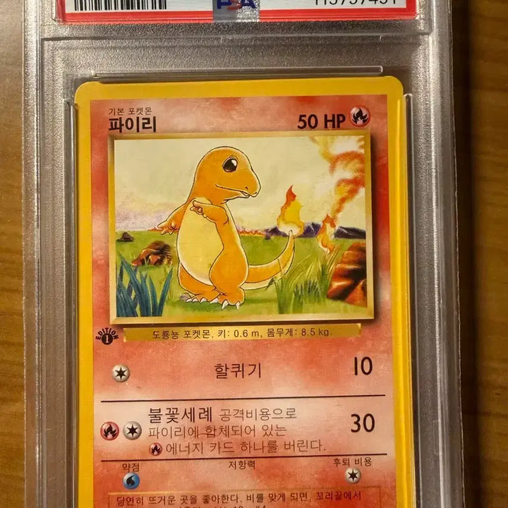 [BUNJANG] Pokemon First Edition Charizard, Vulpix Graded Card PSA 8 / 포켓몬스터 등급카드 한글 초판 파이리,가디 PSA 8