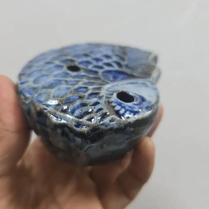 [BUNJANG] Authentic Joseon Dynasty Large Gilt-Bronze Carp Inkstone / 진품 조선말기 대형 통청채 붕어 연적 민속품