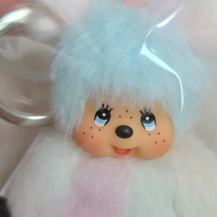 [BUNJANG] Tie-Dye Monchhichi Keychain / [새상품]타이다이몬치치 키링-하늘색