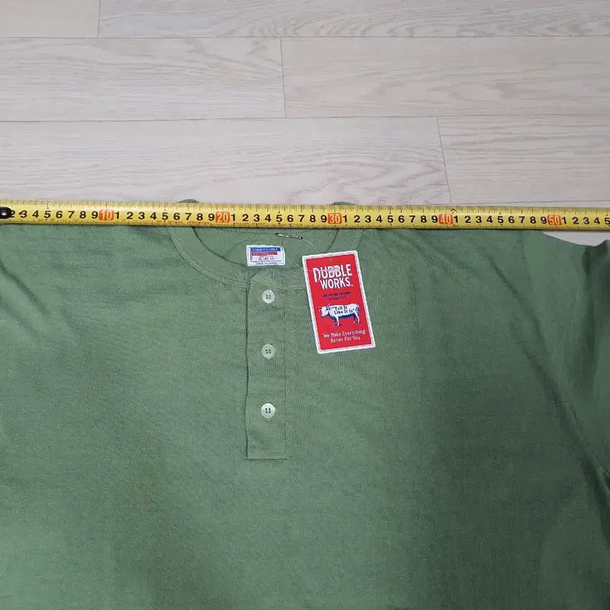 [BUNJANG] Dubble Works Henry Neck Loopwheel T-Shirt XL / Dubble Works 더블 웍스 더블웍스 웨어하우스 헨리넥 천축 루프휠