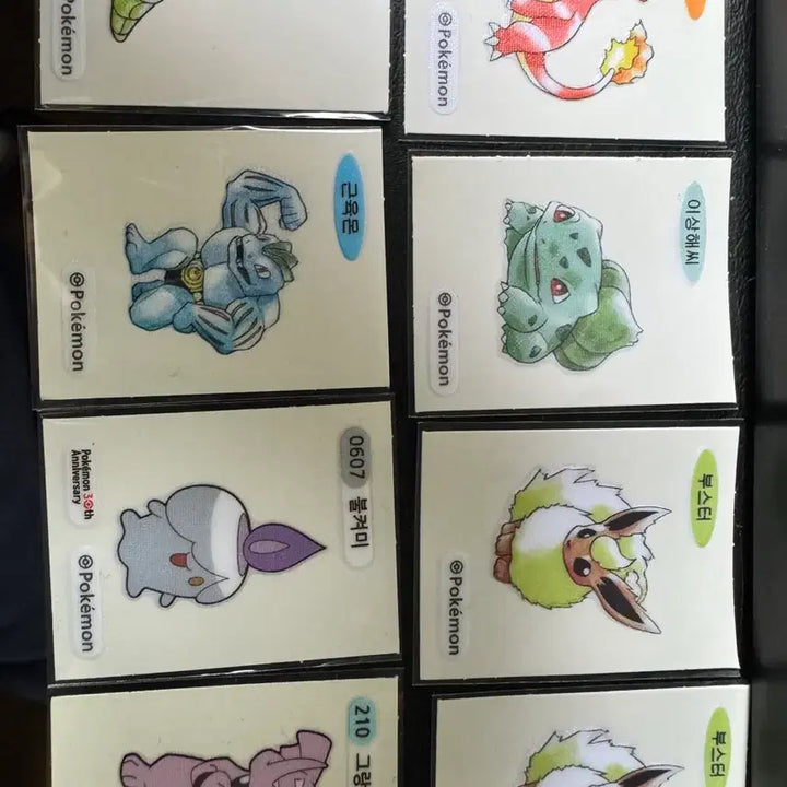 [BUNJANG] Pokemon 30th Anniversary Tteobusi Artwork Set / 포켓몬 띠부실 아트워크 30주년