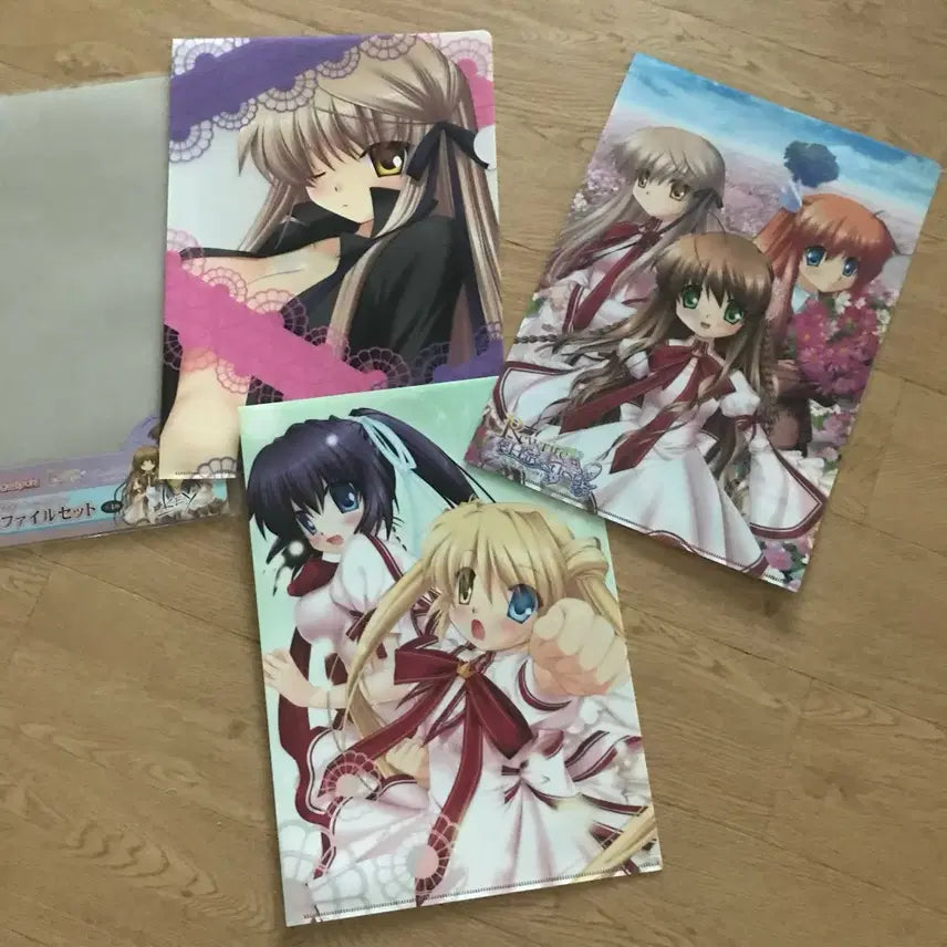 [BUNJANG] Key Little Busters! Rewrite Clear Poster File Set / KEY 타이토 리라이트 클리어 포스터 파일 세트