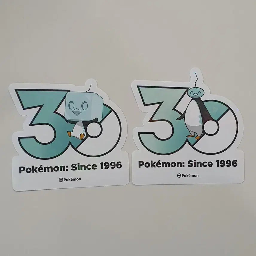 [BUNJANG] Pokemon 30th Anniversary Logo Sticker Bingcube Set / 포켓몬 30주년 로고 스티커 빙큐보 세트