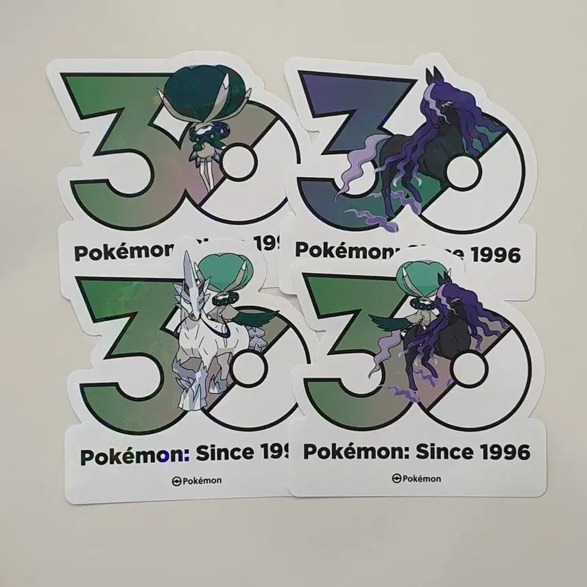 [BUNJANG] Pokemon 30th Anniversary Logo Sticker Set / 포켓몬 30주년 로고 스티커 버드렉스 세트