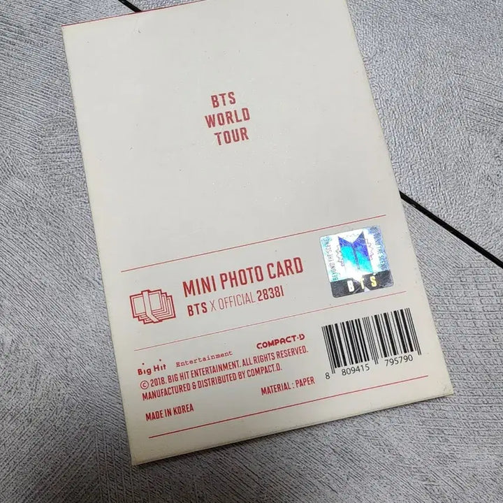 [SOLD OUT] 방탄 럽셀콘 미니 포토카드