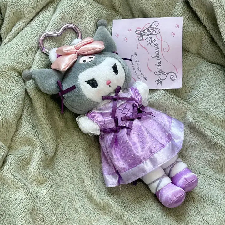[BUNJANG] Sanrio Kuromi Long-Legged Ballerina Costume Doll Keychain / 택0,새상품) 일본 산리오 쿠로미 롱다리 발레리나 코스튬 인형 키링(희귀