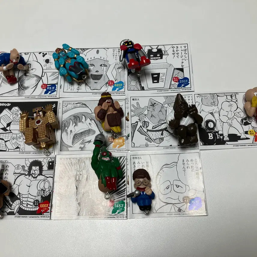[BUNJANG] Kaiketsu Man Chojin Kinnikuman Dogeza Mascot Charm Bundle Set / 쾌걸근육맨 도게자 키링 전종 일괄
