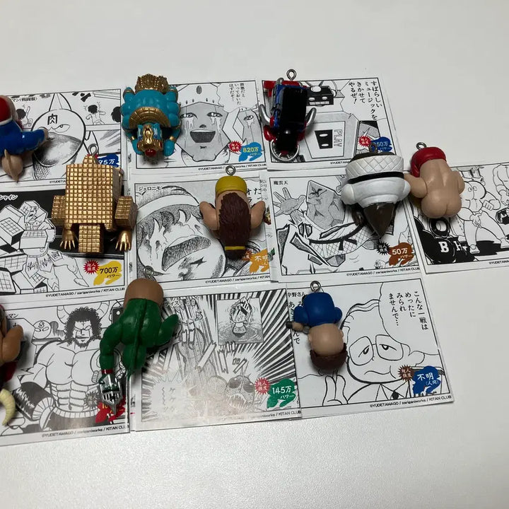 [BUNJANG] Kaiketsu Man Chojin Kinnikuman Dogeza Mascot Charm Bundle Set / 쾌걸근육맨 도게자 키링 전종 일괄