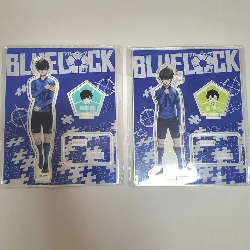[BUNJANG] Blue Lock Itoshi Rin &amp; Isagi Yoichi Original Art Acrylic Standee Set (Sealed) / 미개봉/일괄) 블루록 이토시 린 이사기 요이치 원화 아크릴 스탠드