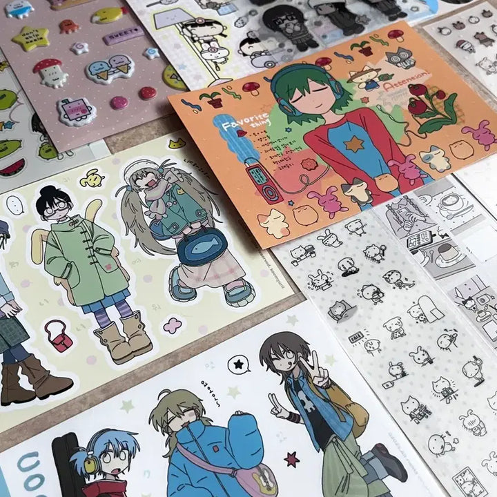 [BUNJANG] Bundle Set Various Artists Stickers / [일괄] 1차 스티커 처분 유리님, 우이님, 주바님 등