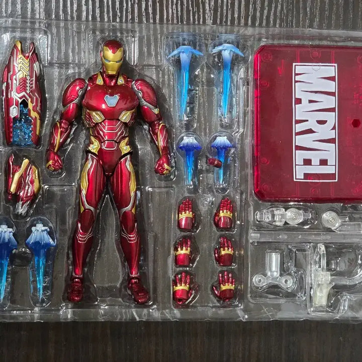 [BUNJANG] Bandai S.H.Figuarts Iron Man Mark 50 with Stand Set / shf 아이언맨 마크50 스탠드 합본 (7/5까지 30000원에 판매)