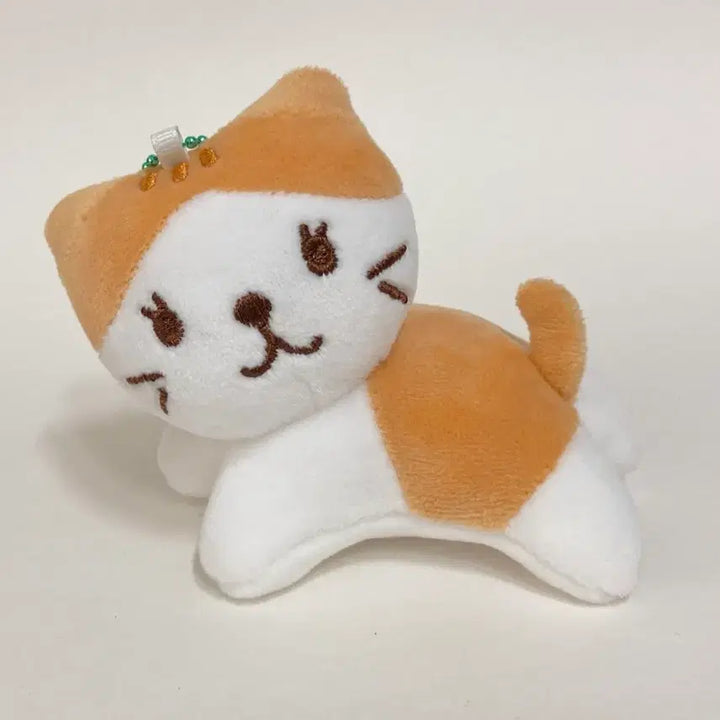 [BUNJANG] Cheesey Cat Plush Keychain (8cm) / 치즈냥이 인형 키링 (8cm)