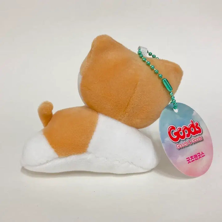 [BUNJANG] Cheesey Cat Plush Keychain (8cm) / 치즈냥이 인형 키링 (8cm)