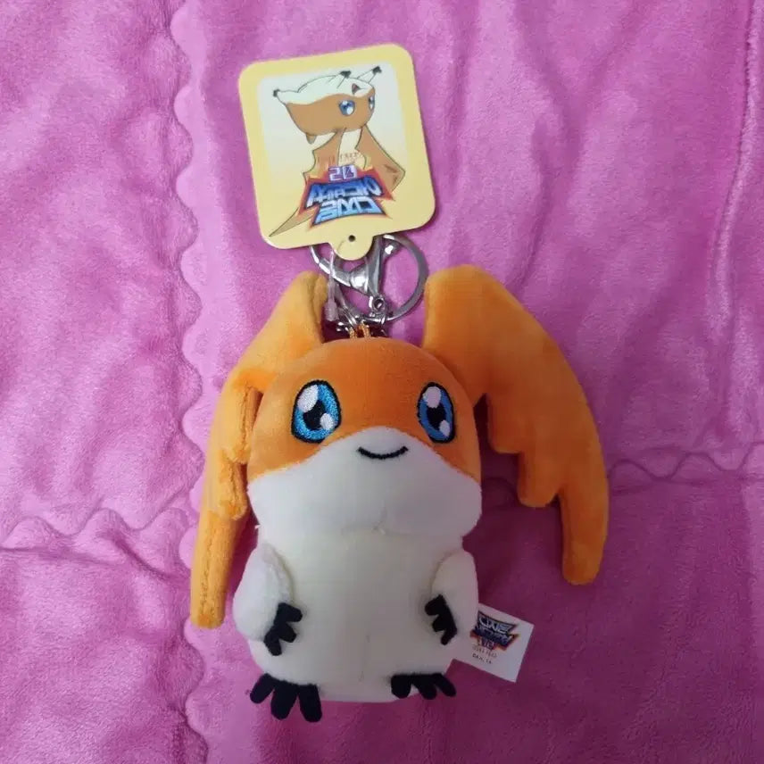 [BUNJANG] Digimon Patamon Plush Keychain / 디지몬 인형 키링 [파닥몬]