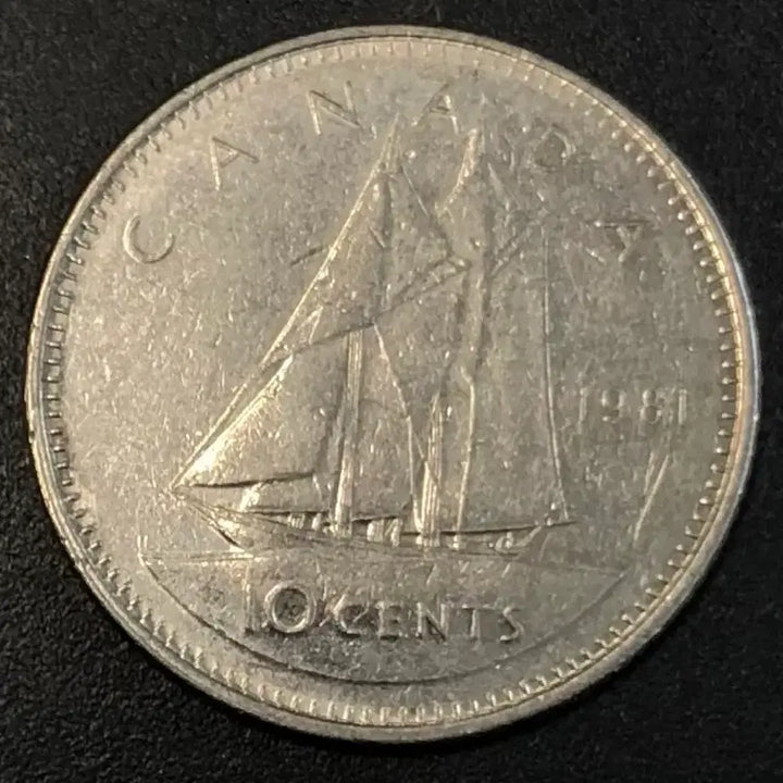 [BUNJANG] 1981 Canada 10 Cent Coin / 1981년 캐나다 10센트 동전 w2231