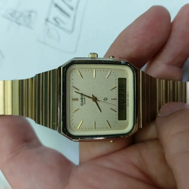 [BUNJANG] Casio Digiana Quartz Gold Watch / 카시오 디지아나 쿼츠 골드 시계