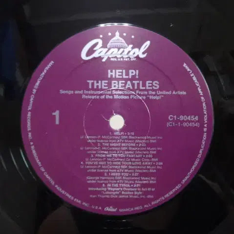 [BUNJANG] The Beatles Help! Purple Label Import LP / (수입 LP) The Beatles 비틀즈 - Help! 퍼플라벨