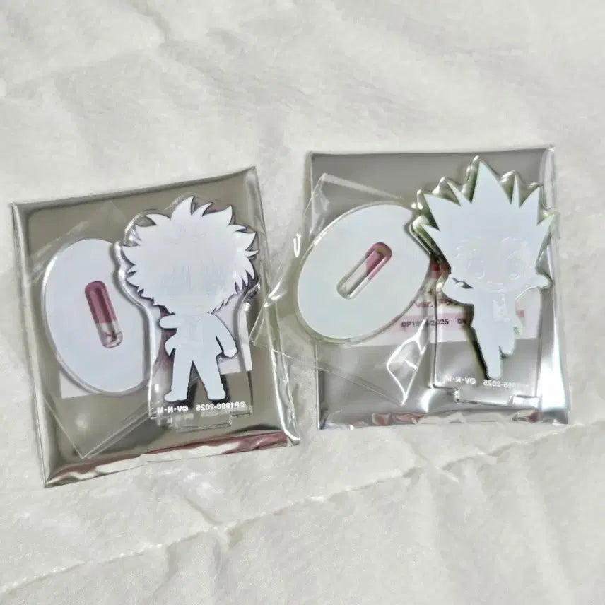 [BUNJANG] Hunter x Hunter Gon &amp; Killua Suit Mini Acrylic Standee Bundle Set / (일괄) 헌터헌터 곤 + 키르아 수트 정장 미니 아크릴 스탠드