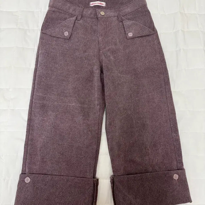 [BUNJANG] Ofish Fold Pocket Capri Pants Purple / 오피쉬 폴드 포켓 카프리 팬츠 Fold Pocket Capri Pants