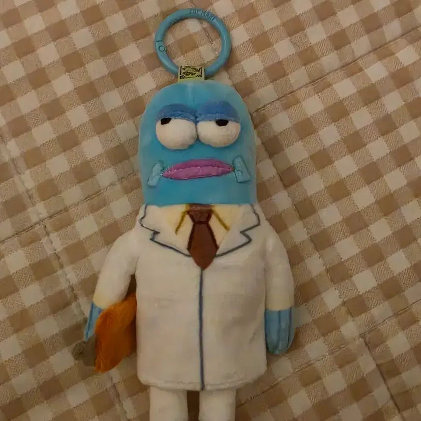 [BUNJANG] SpongeBob Scientist Joo-min Keychain / 스폰지밥 과학자 주민키링