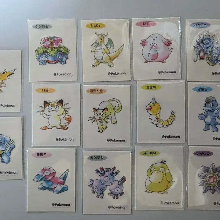 [BUNJANG] Pokemon 30th Anniversary Artwork Sticker Set (14 Types) / 포켓몬 띠부씰 30주년 아트워크 14종 일괄