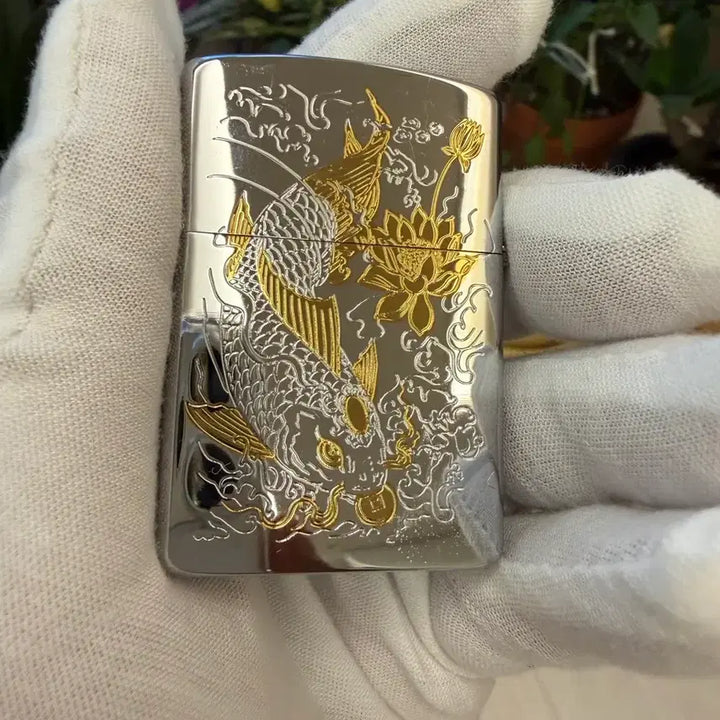 [BUNJANG] ZORRO Oil Lighter with Gold Engraving / 오일라이터