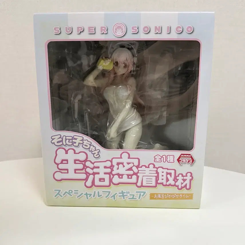 [BUNJANG] Super Sonico Bath Time Ver. Figure / 슈퍼소니코 피규어 생활 밀착 취재 욕실 청소 타임 ver. 미소녀피규어
