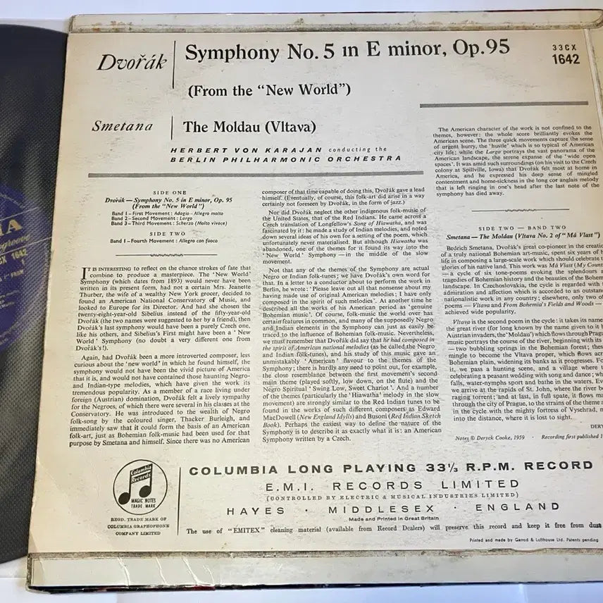 [BUNJANG] Herbert von Karajan Berlin Philharmonic Dvořák Symphony No. 9 &