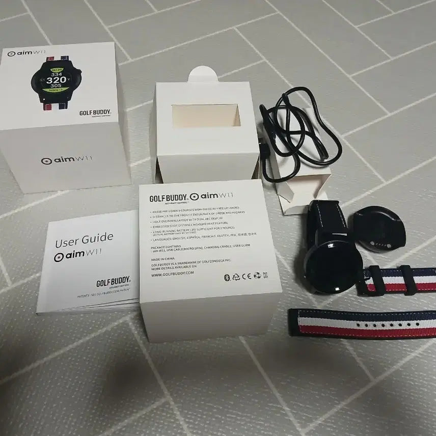 [BUNJANG] GolfBuddy Aim W11 Smart Golf Rangefinder Watch / 골프버디 Aim W11( 시계형 거리측정기 )