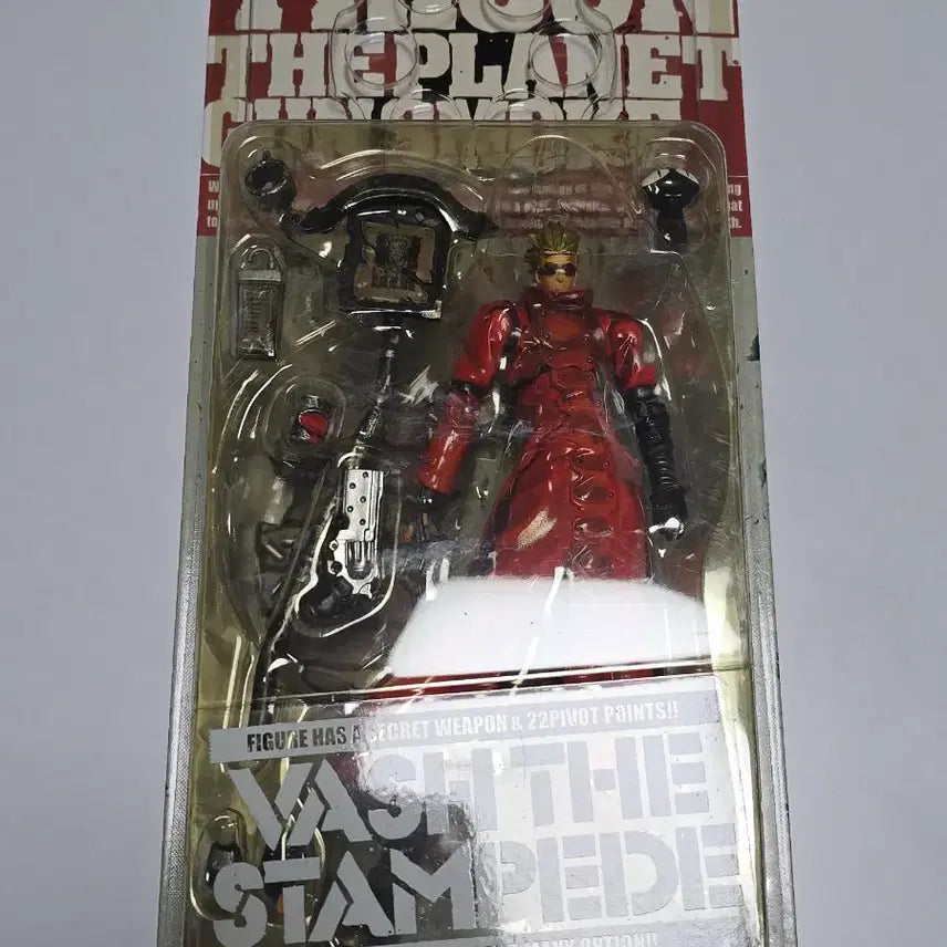 [BUNJANG] Kaiyodo Trigun Vash The Stampede Red Version Figure (Sealed) / 카이요도 트라이건 밧슈 레드 버전 피규어 미개봉