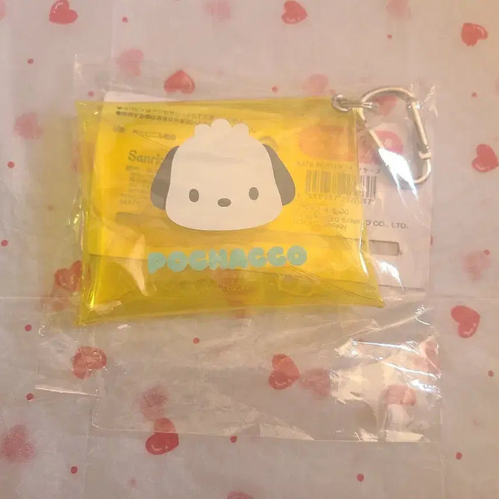 [BUNJANG] Sanrio Pochacco Transparent Card Holder PVC Keyring Organizer / 산리오 포차코 투명 카드지갑 pvc 키링  정리함 보관  가방