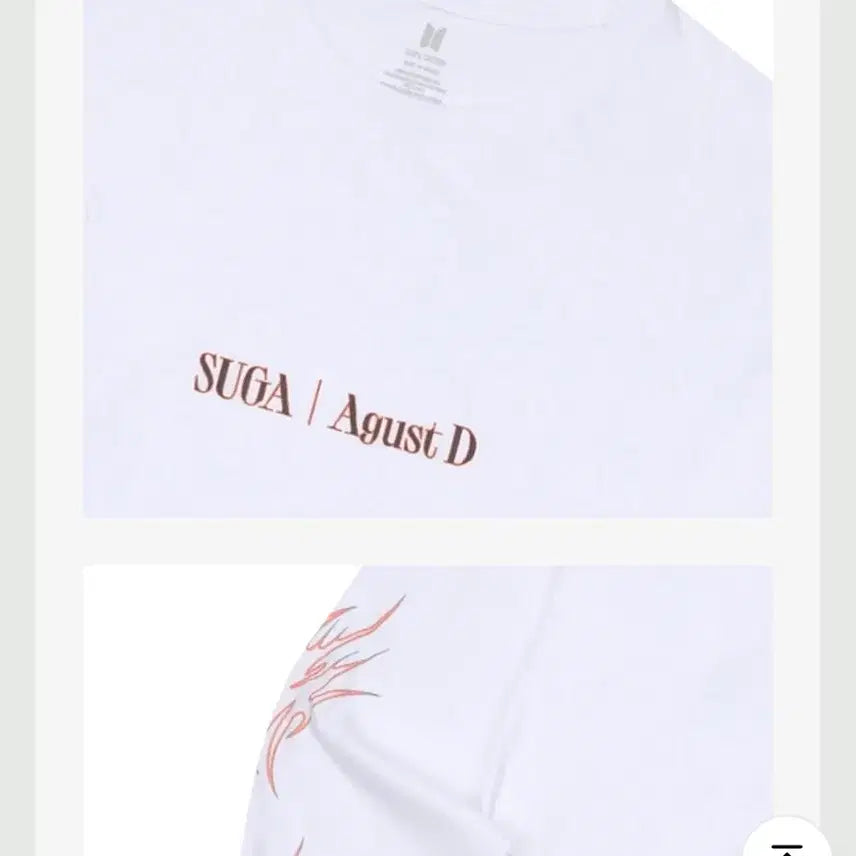 [BUNJANG] BTS Suga Agust D Long Sleeve T-Shirt White L / 슈가 어거스트디 긴팔 티셔츠 화이트 L
