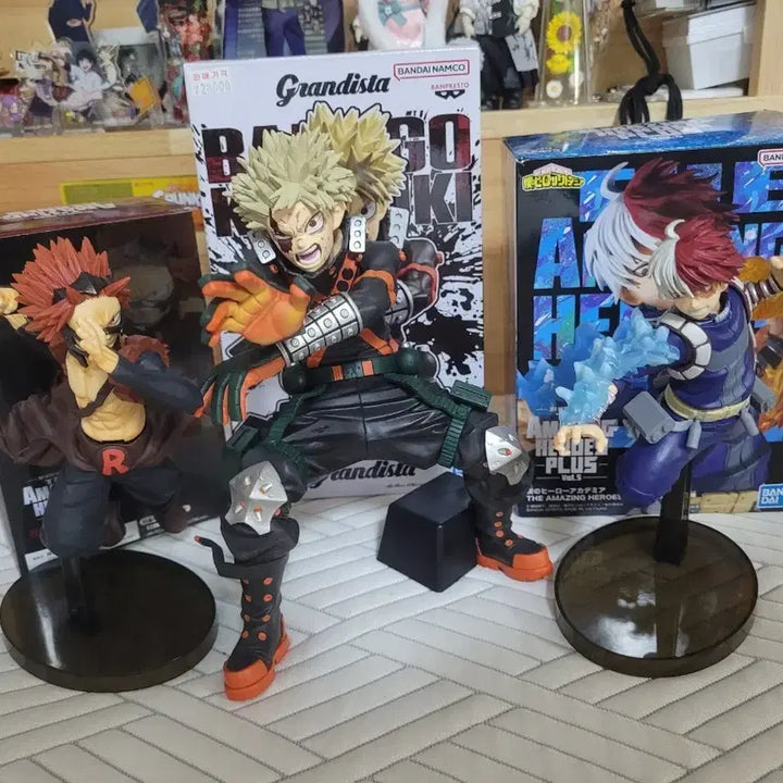 [BUNJANG] My Hero Academia Figure 3-Member Bundle Set (Bakugo, Kirishima, Todoroki) / 일괄 나의 히어로 아카데미아 피규어 2종 세트 ( 바쿠고 키리시마